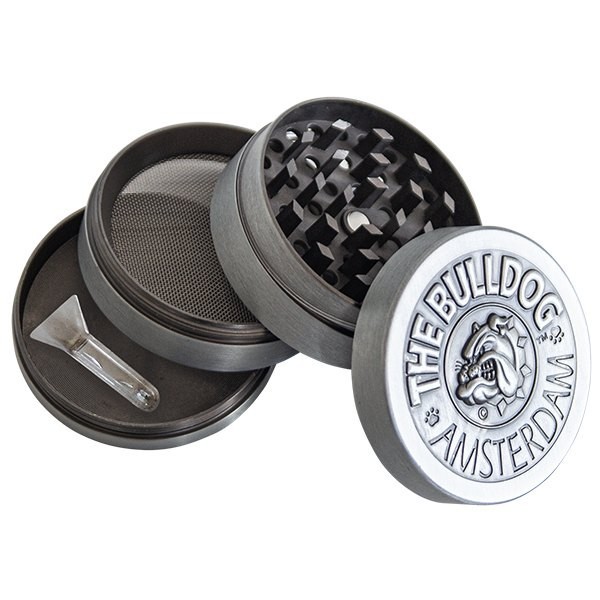 GRINDER METALICO SILVER 4PCS- BULLDOG