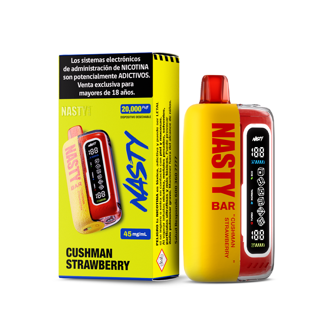 VAPORIZADOR BAR 20000 CUSH MAN STRAWBERRY (MANGO FRUTILLA)- NASTY