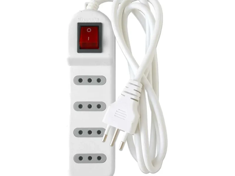 ALARGADOR ENCHUFE CERTIFICADO C/SWITCH 3MT 4 POSICIONES- MACROTEL