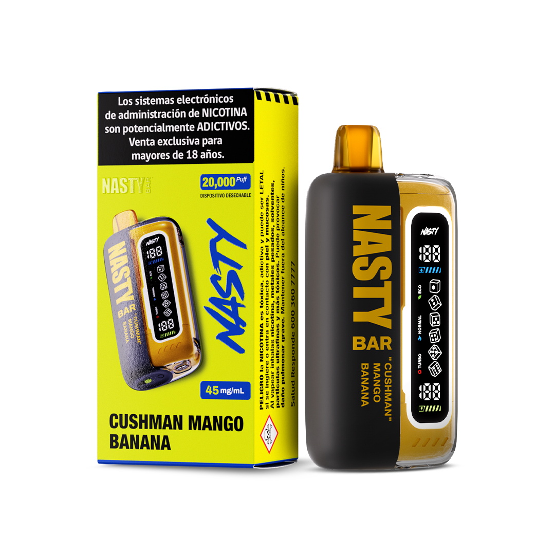 VAPORIZADOR BAR 20000 CUSH MAN BANANA (MANGO PLATANO)- NASTY